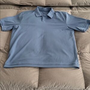 Textured Mesh Short-Sleeve Polo Shirt